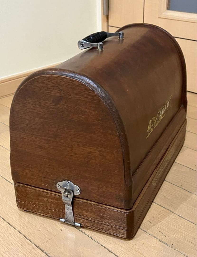 LEADチェーンステッチ・ミシン★整備・調整機★実働単環ミシン★昭和アンティーク