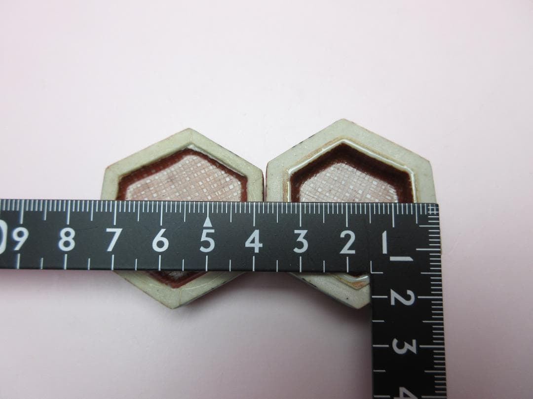 九谷焼 北出不二雄 六角 小禽 香合 E05 71215