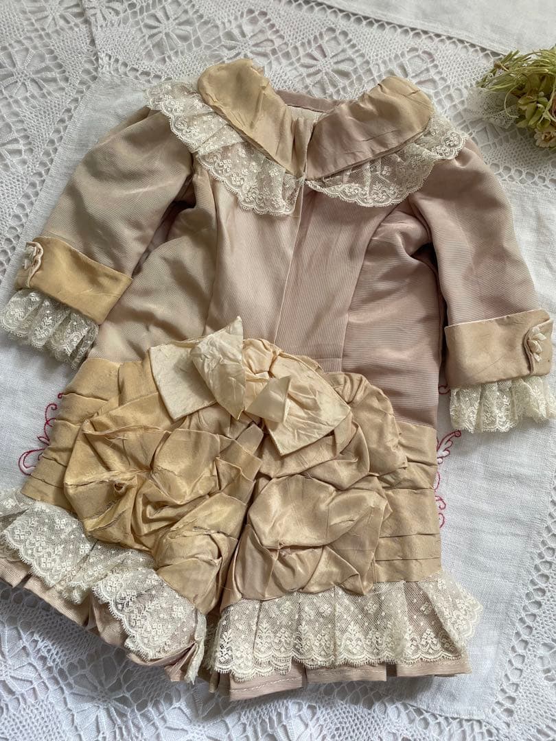 ♡ アンティークビスクドール さんのドレス♡ アンティークドールドレス