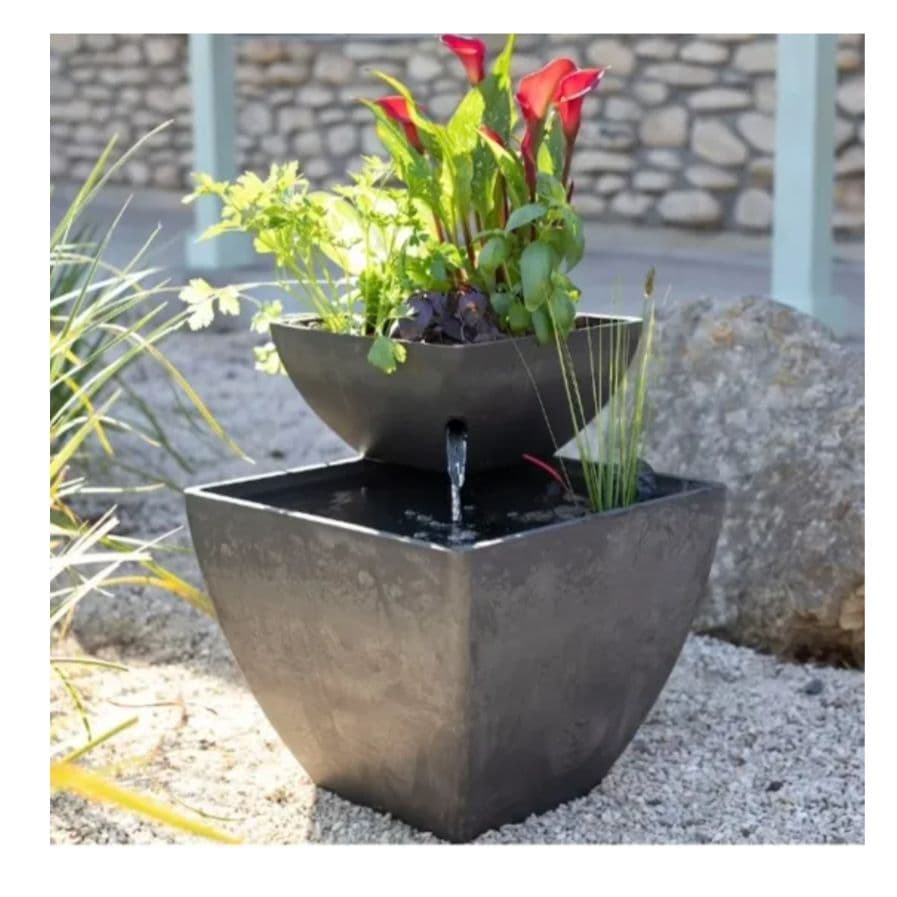 アクアポニックス 水耕栽培キット おさかな畑 SQUARE 35L 屋外・屋内用