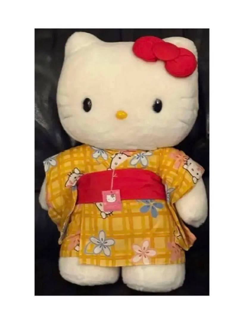 Sanrio キティ　着物　浴衣　2000年　ぬいぐるみ　新品タグ付き 特大