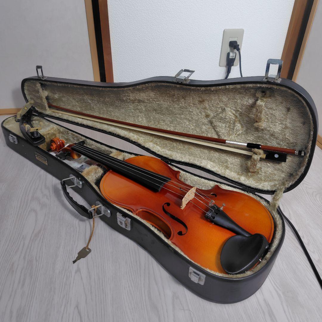 4/4 No.280 SUZUKI VIOLIN 弓・肩当て付
