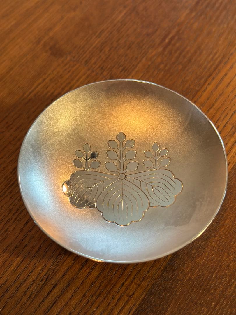 造幣局製 SILVER 刻印 銀盃 消防庁長官 賞 桐紋 シルバー