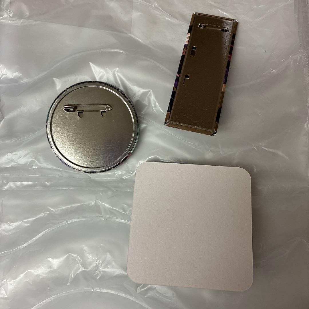 鬼滅の刃　黒死牟　缶バッジ　コースター