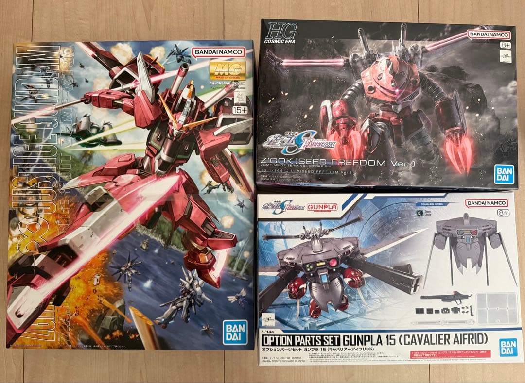 【新品・送料無料】MGインフィニットジャスティス HGズゴック キャバリアー