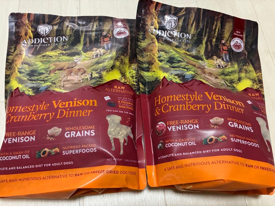 ADDICTION　低温乾燥　ベニソン&クランベリーディナー 910g ×2