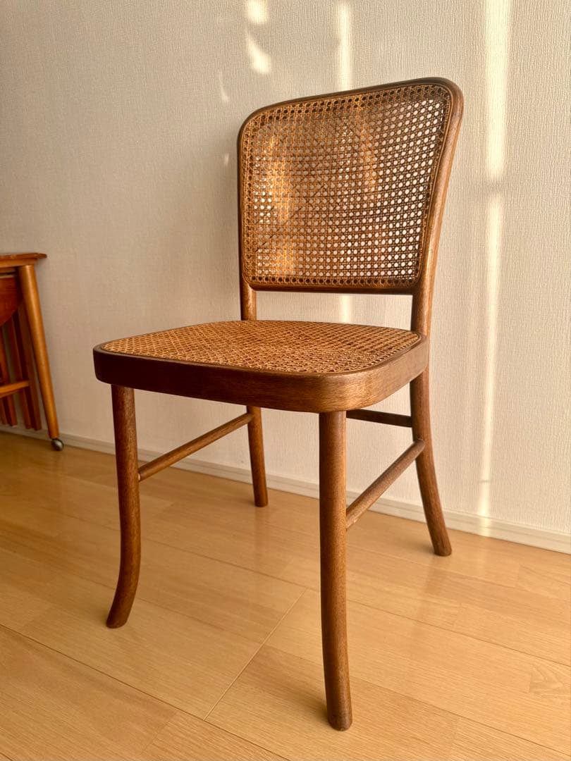 籐・ラタン　猫足アンティーク椅子　65年前の昭和レトロ