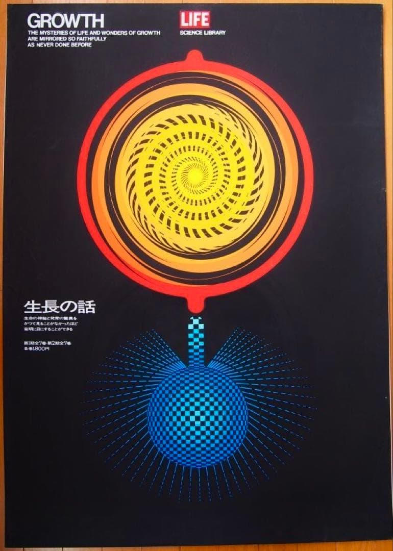 永井一正 シルクスクリーン 生長の話 GROWTH 1966年 額装済