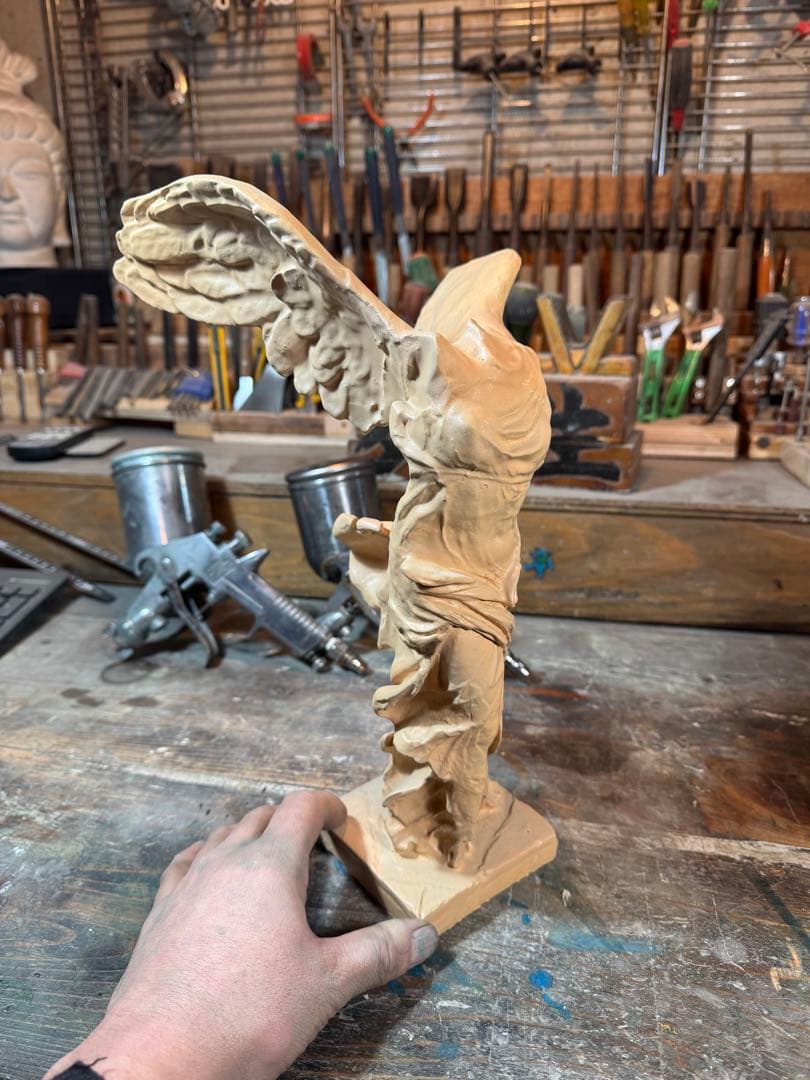 サモトラケのニケ・型製造・未仕上げ品 h350× w200×220 約1.5kg