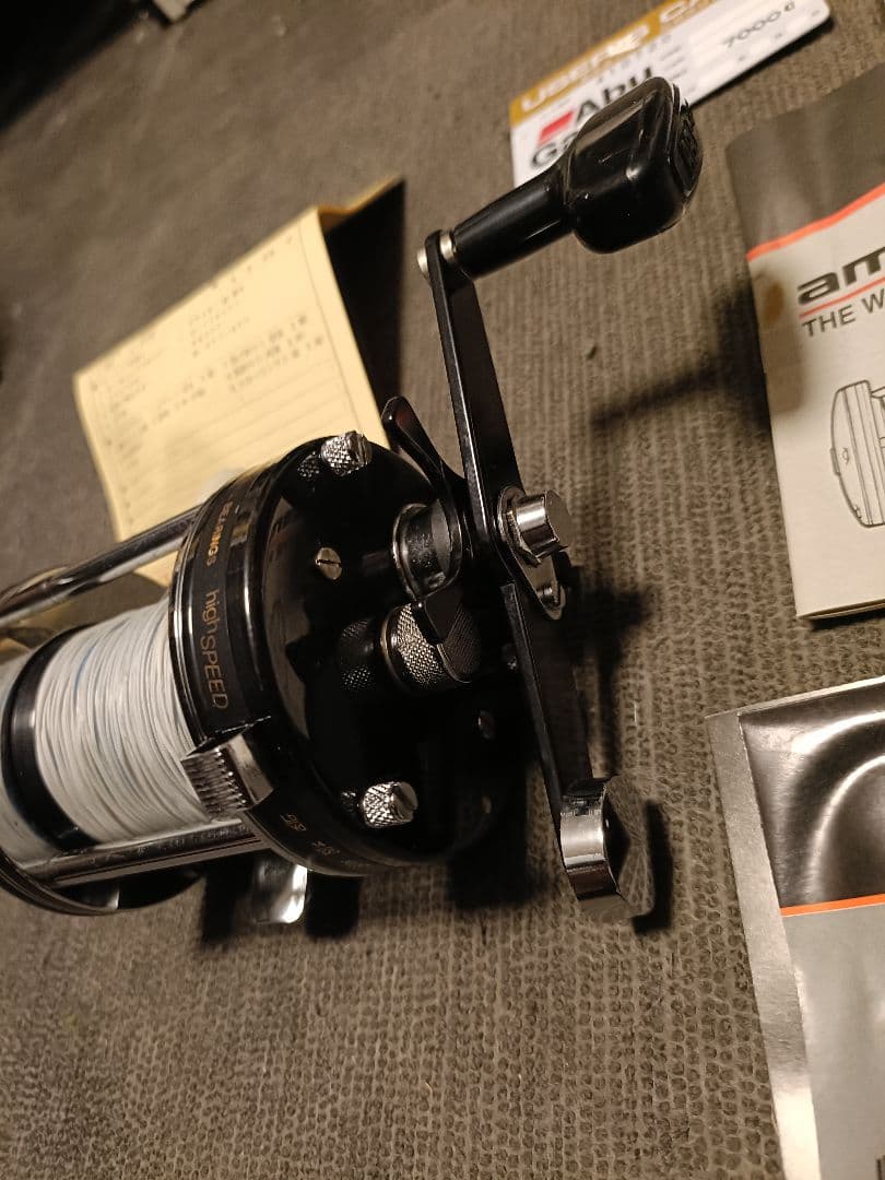 ​【上位機】Abu アンバサダー 7000C 黒マミヤOP期 渋谷サンスイ購入品