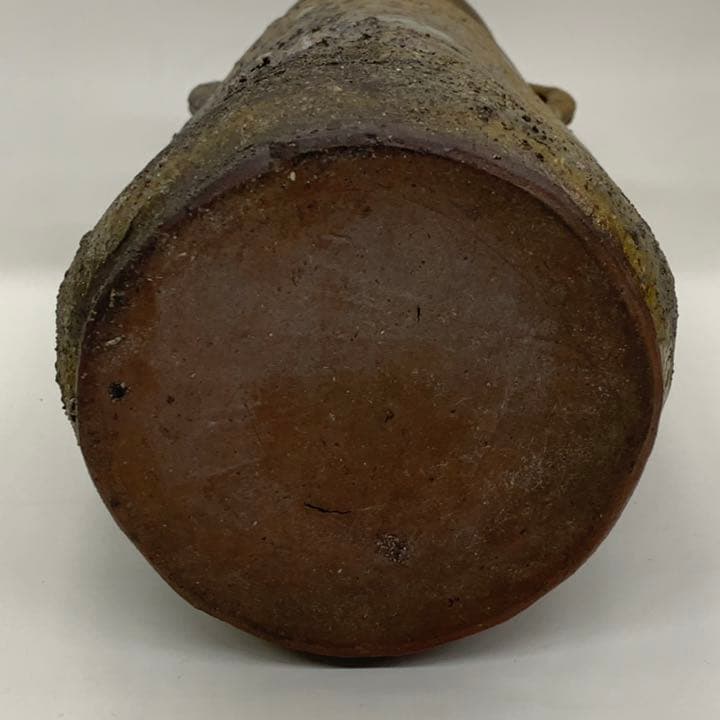 【花入10】常滑1（耳付）二代素三　高さ24.5㎝