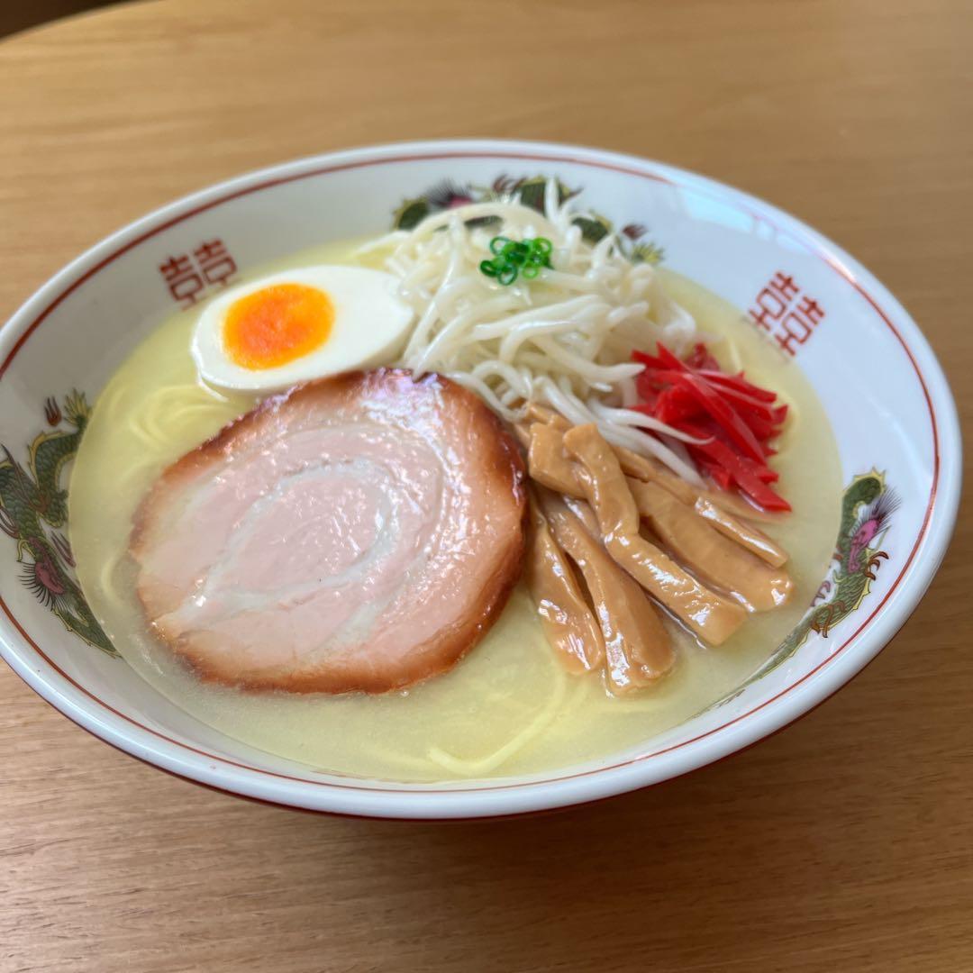 超美品 食品サンプル とんこつもやしラーメン　実物大 Ramen Noodle