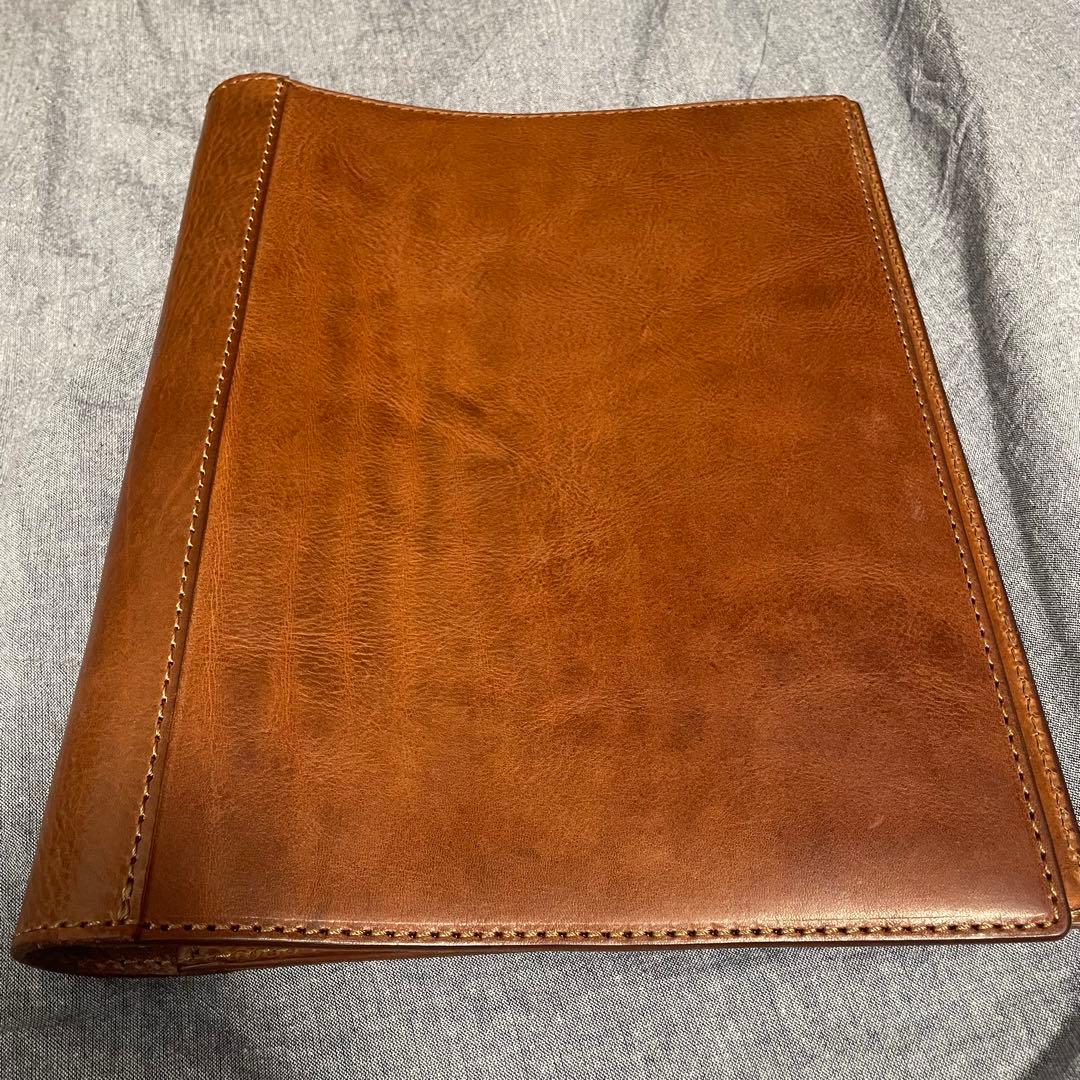 【新品】　ルーズリーフ a4 本革