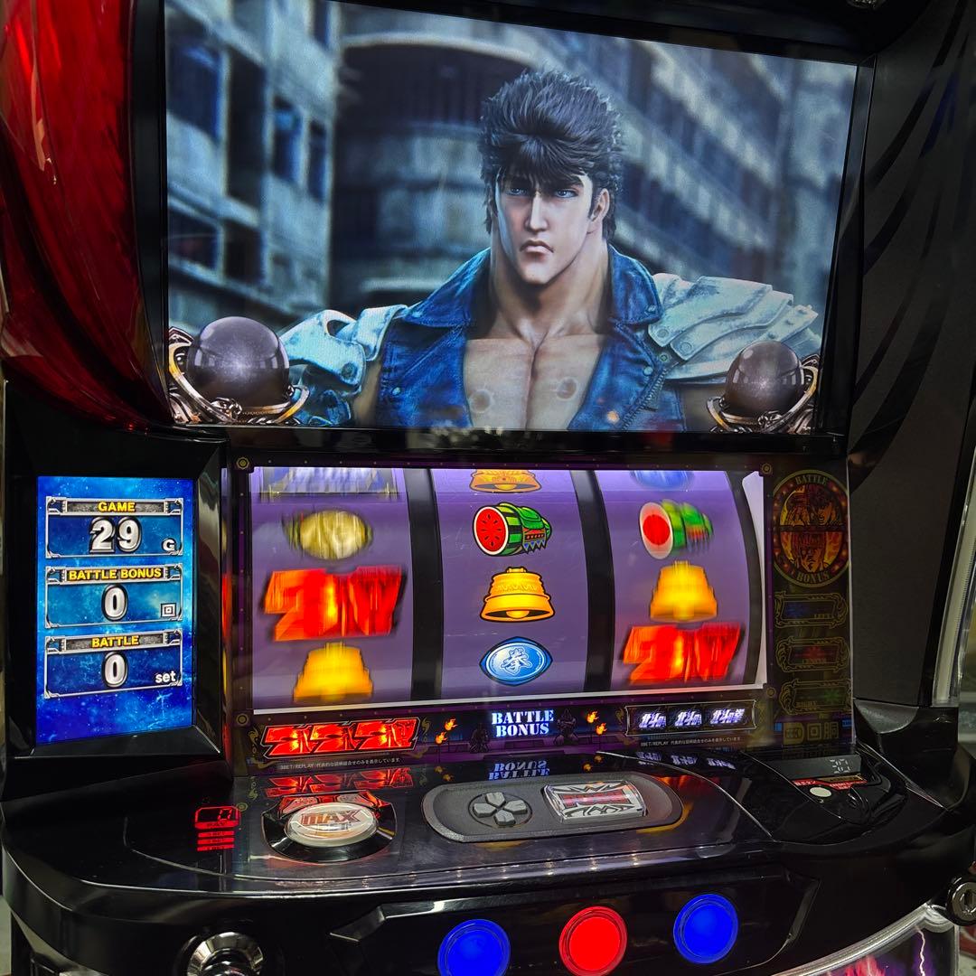 Lパチスロ北斗の拳AD XR （ケンシロウパネル）簡易ユニット付き　実機