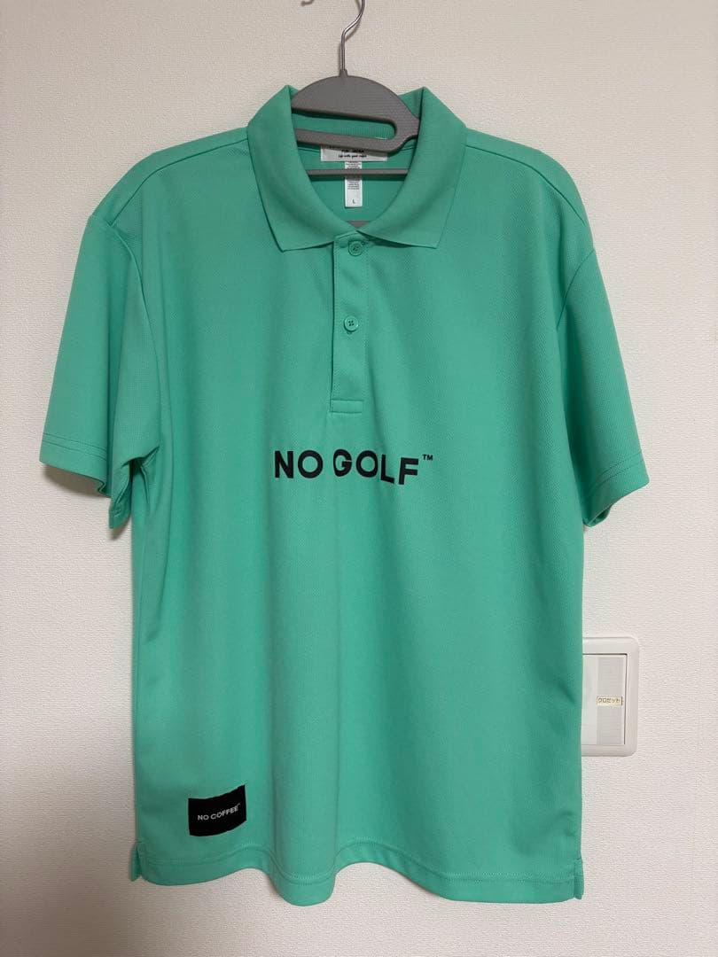 NO COFFEE CLUBHAUS ゴルフポロシャツ ミントグリーン