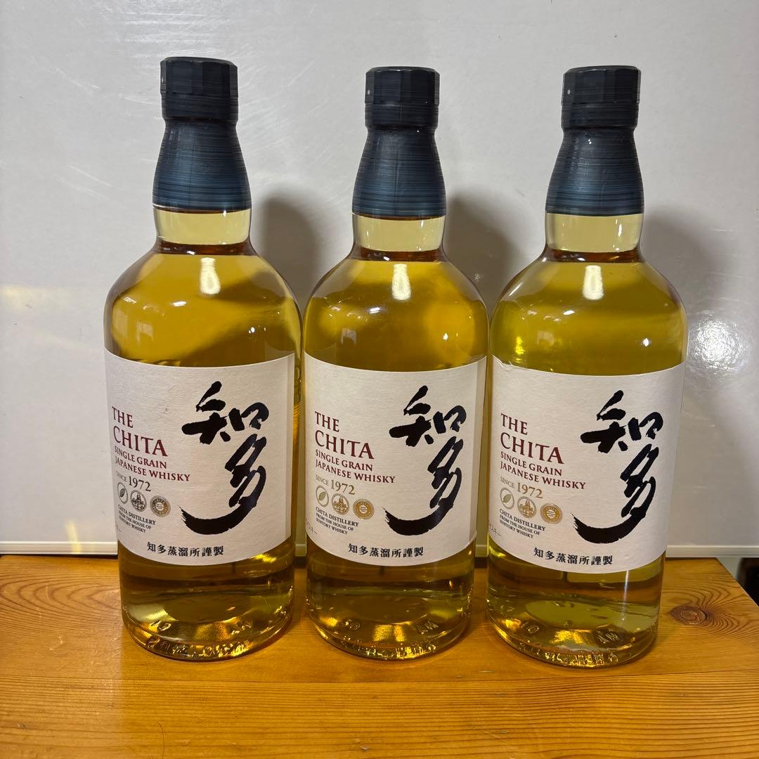新品未開栓 サントリー知多 シングルグレーン700ml Alc43％ ３本