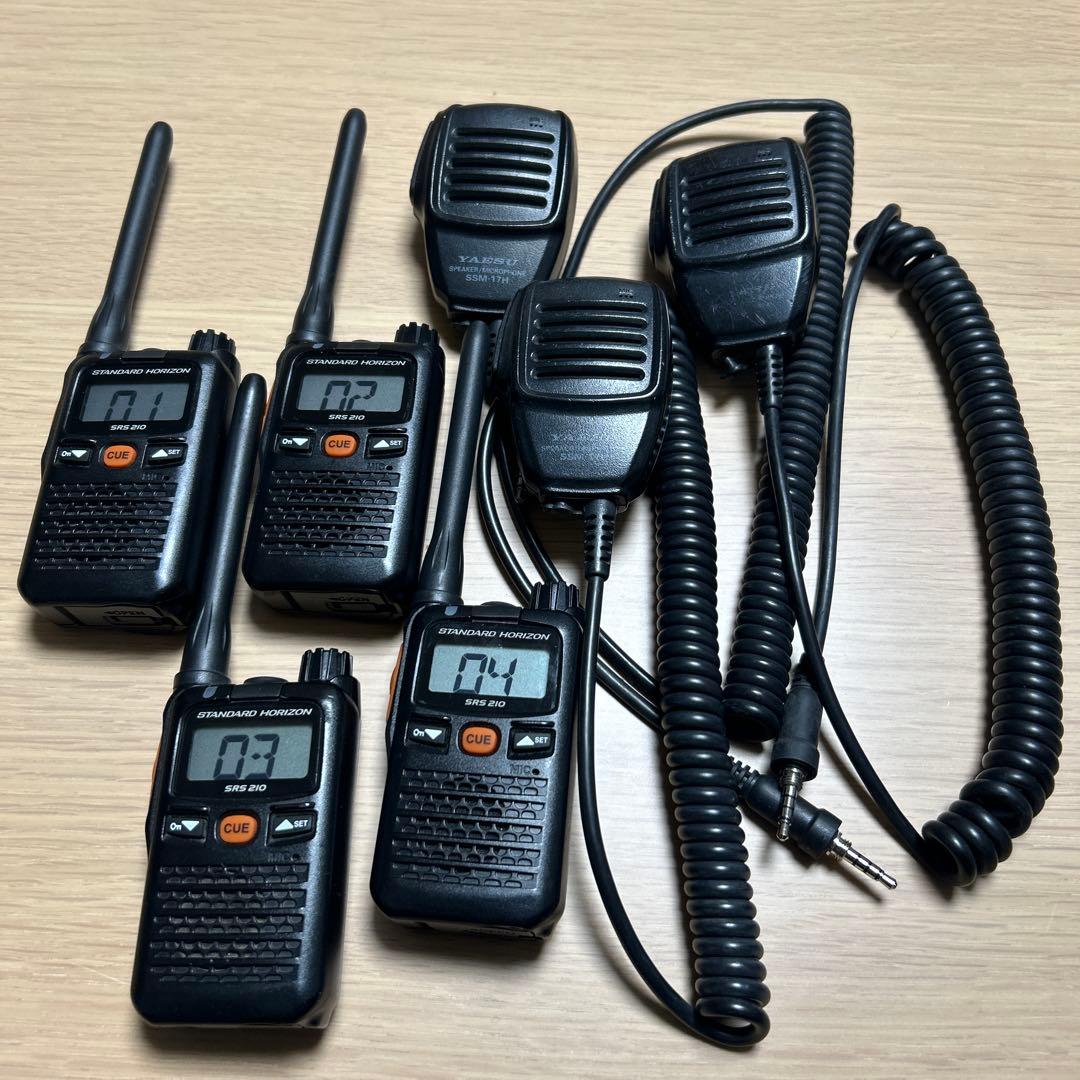 STANDARD HORIZON SRS 210 トランシーバー 4台マイク3台