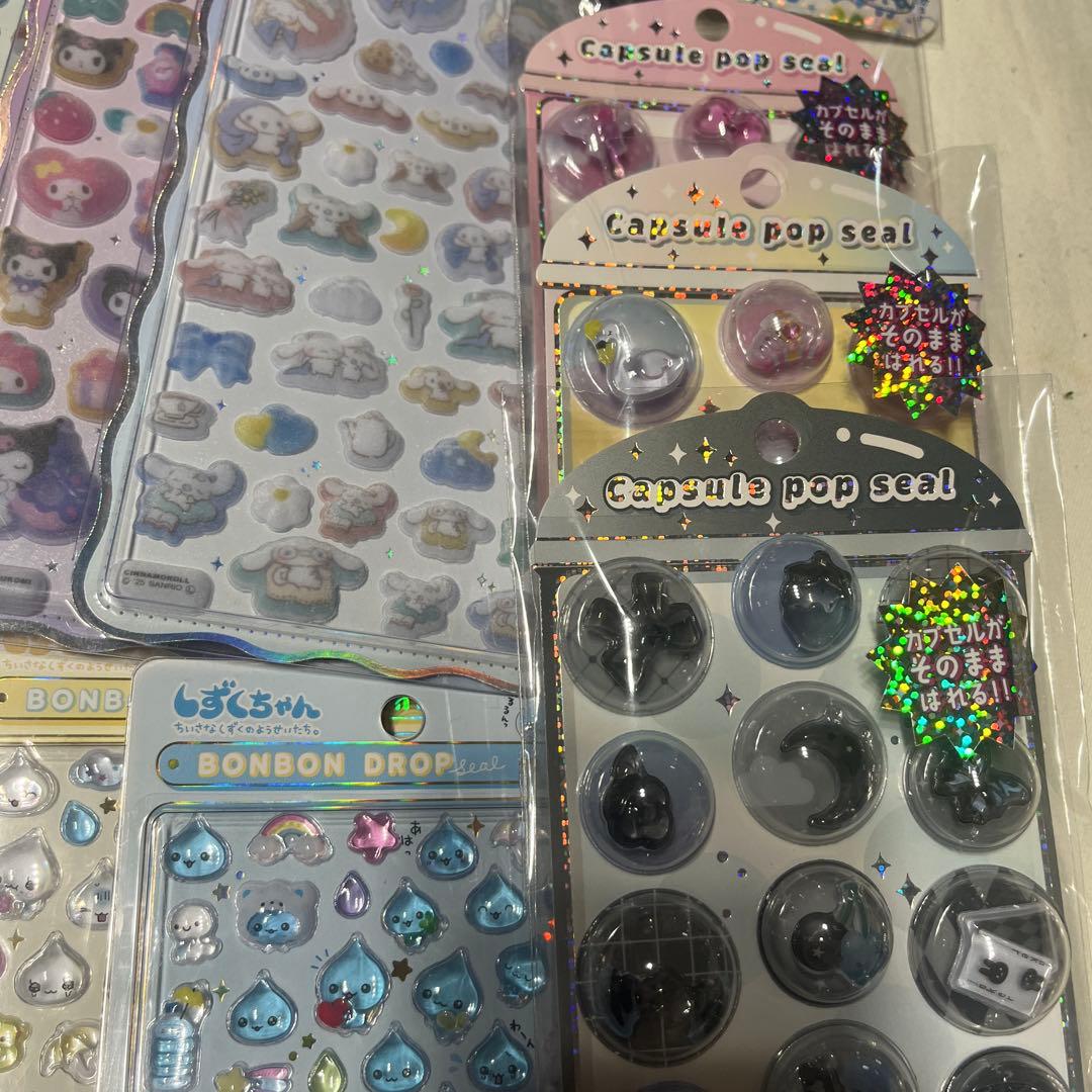 ボンボンドロップシール うるちゅるポップシール サンリオ ディズニーたまごっち