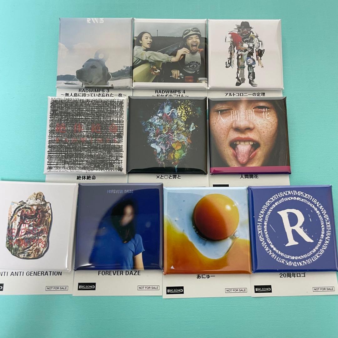 RADWIMPS ビッグエコー ジャケット缶バッチ BIG ECHO フルコンプ