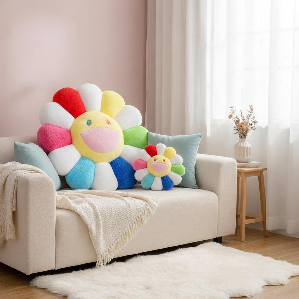 カイカイキキ『村上隆』お花クッション / マルチカラー (60cm)