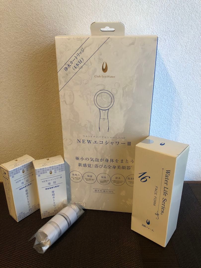 エコシャワーヘッド（カートリッジ付き）&洗顔フォーム