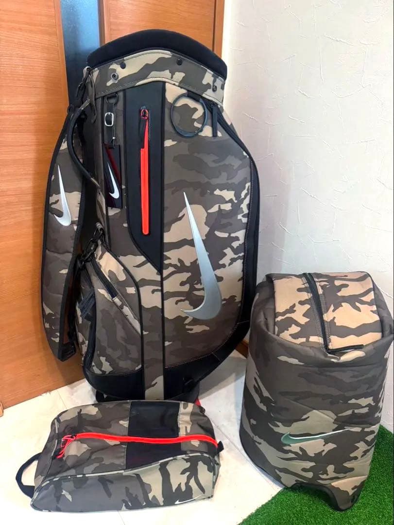 美品　即完売　ナイキ　NIKE 迷彩　カモ　キャディバッグ　スポーツカート