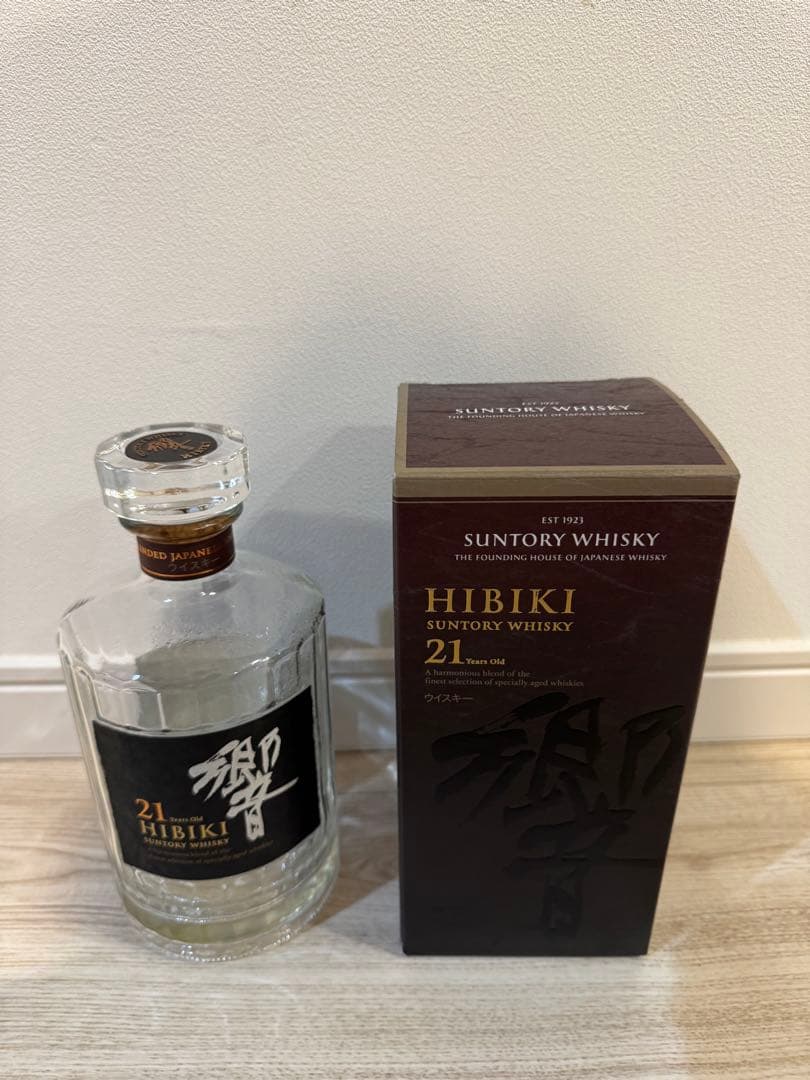 響　21年　空瓶　箱付