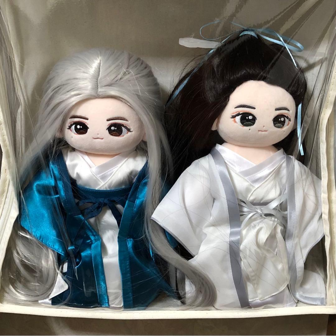 山河令　周子舒　温客行　ぬいぐるみベア　特注本体30㎝＋3枚重ね衣装付　美品