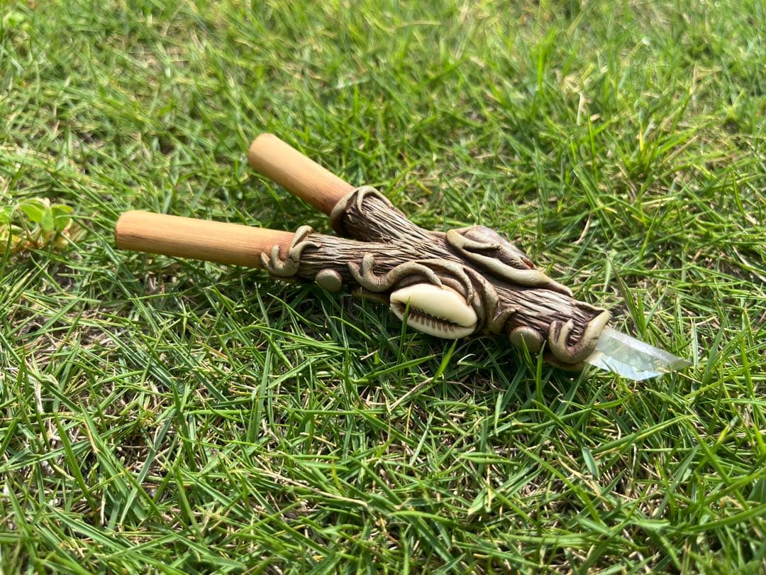 ペルー産＊クリスタル・ルチルクォーツ・貝〜セルフクリペ