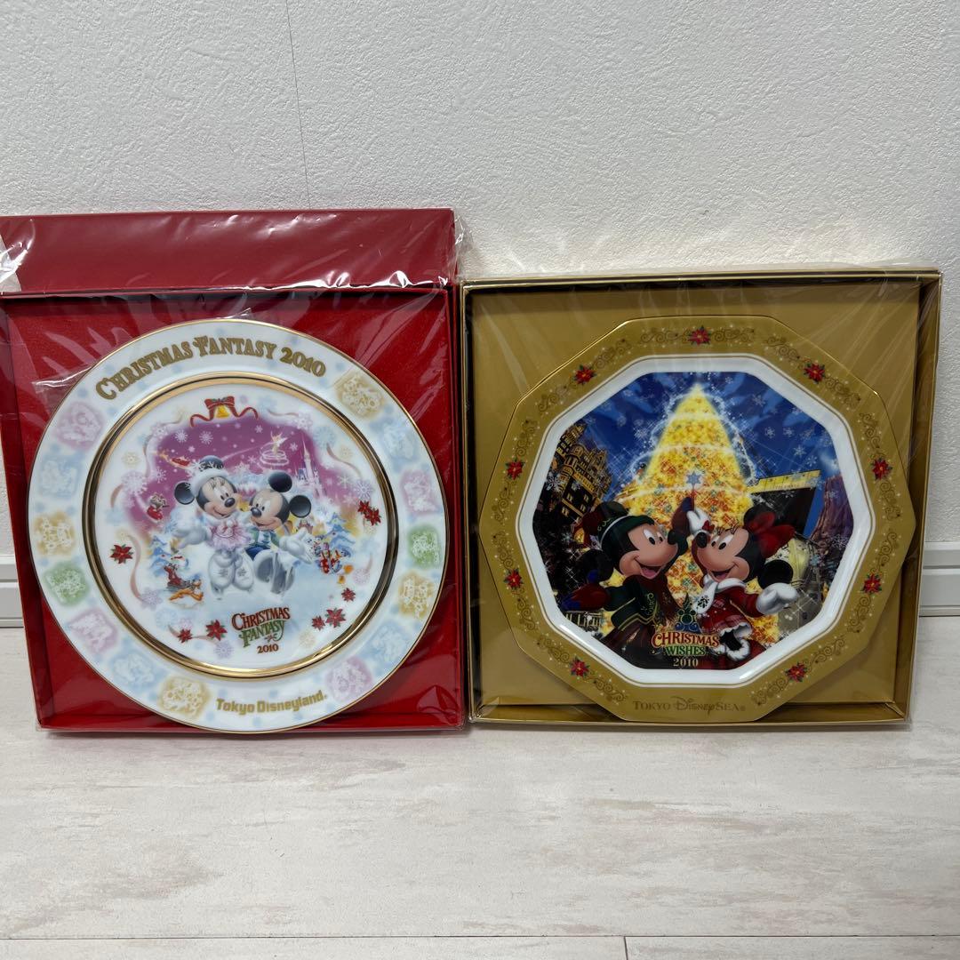 東京ディズニーランド クリスマスプレートセット 2010