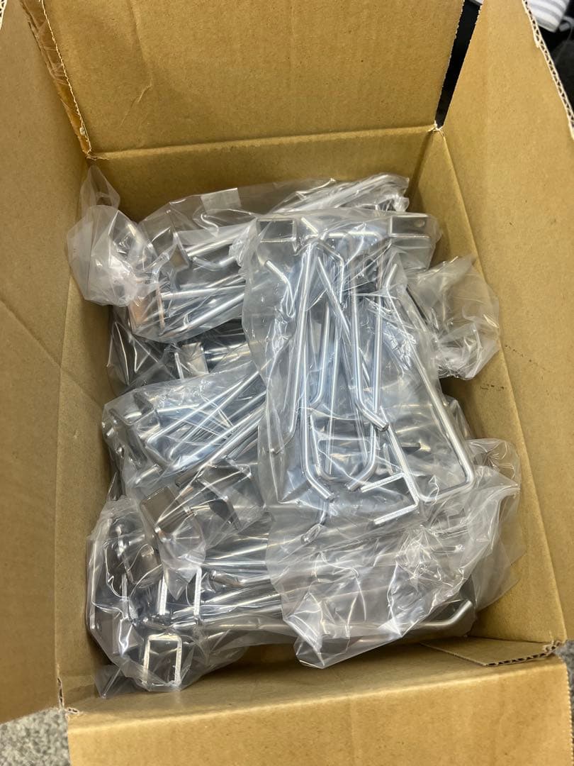 角バー用2段フックL15cm 50本／箱