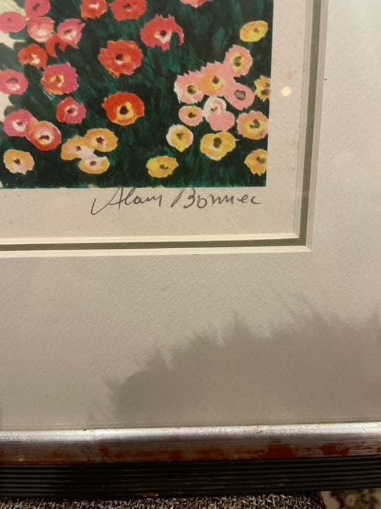 ボネック　田園の別荘、私の青い自転車　リトグラフ　２枚セット