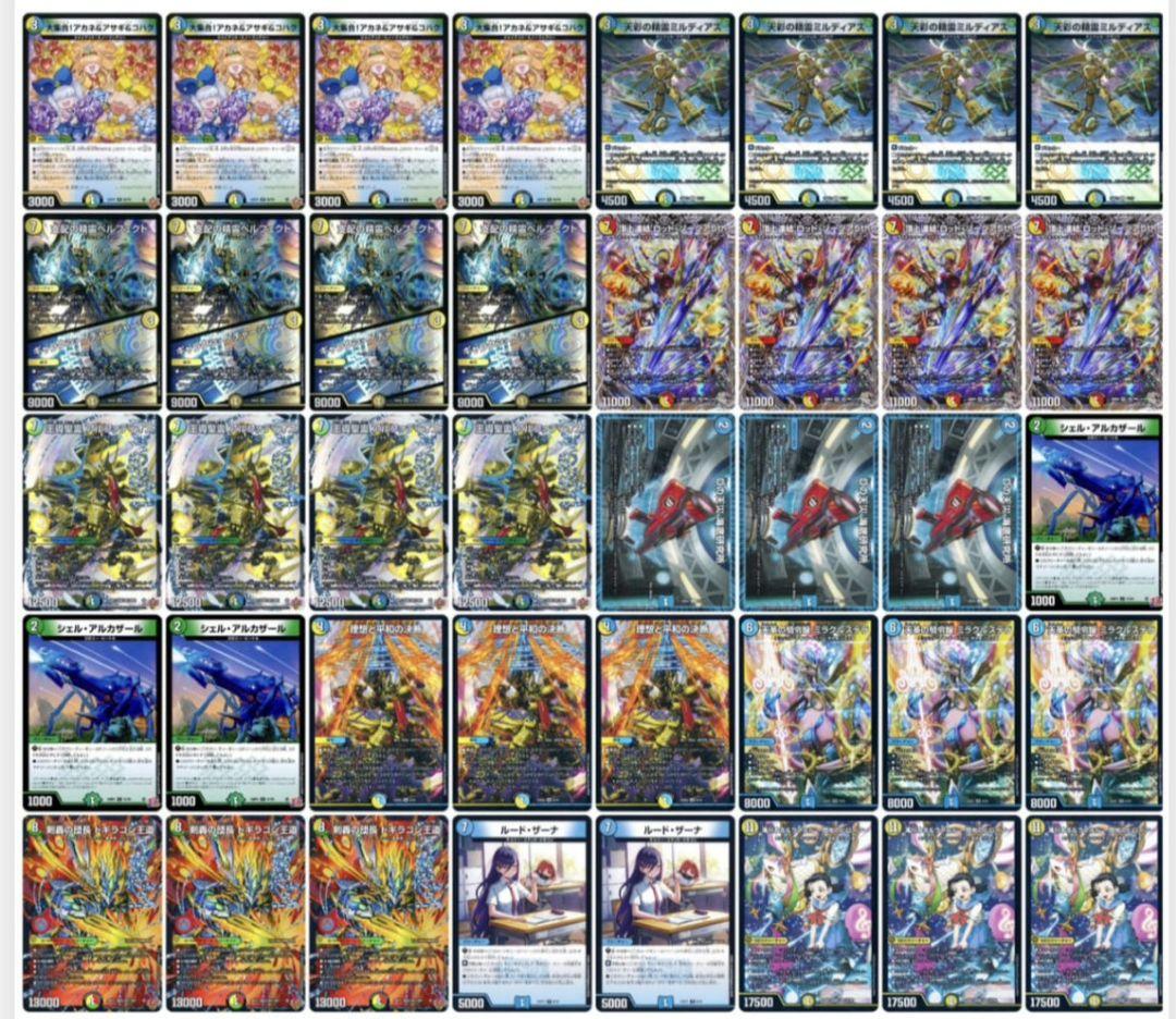 デュエマ 4Cアルフォディオス デッキ