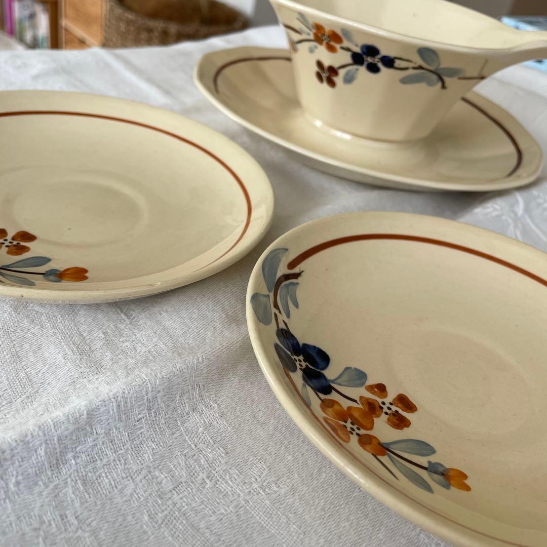 サルグミンヌ　花柄 ソーシェールandプレートセット