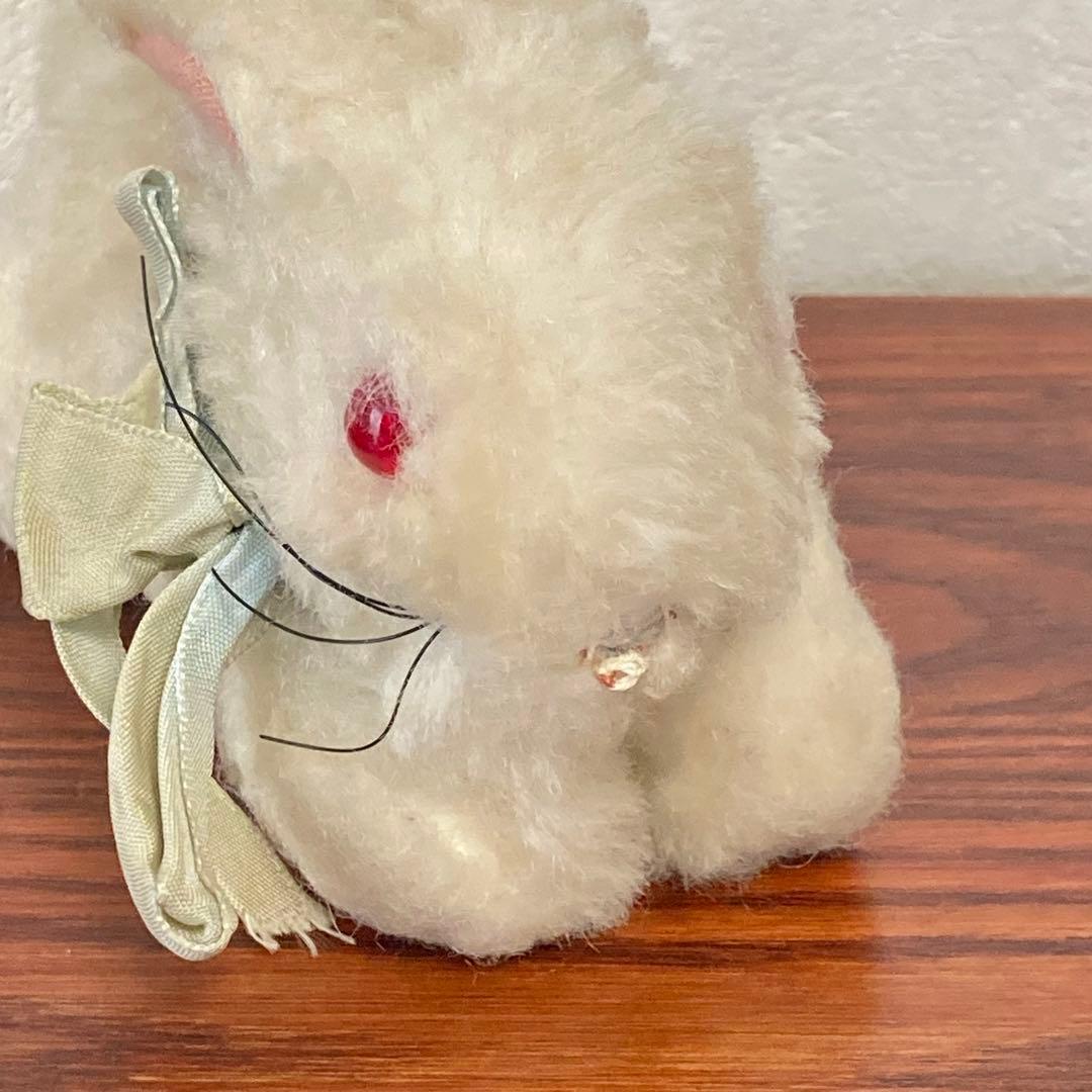 赤い目の白うさぎ　ぬいぐるみ　ドイツ　ヴィンテージ