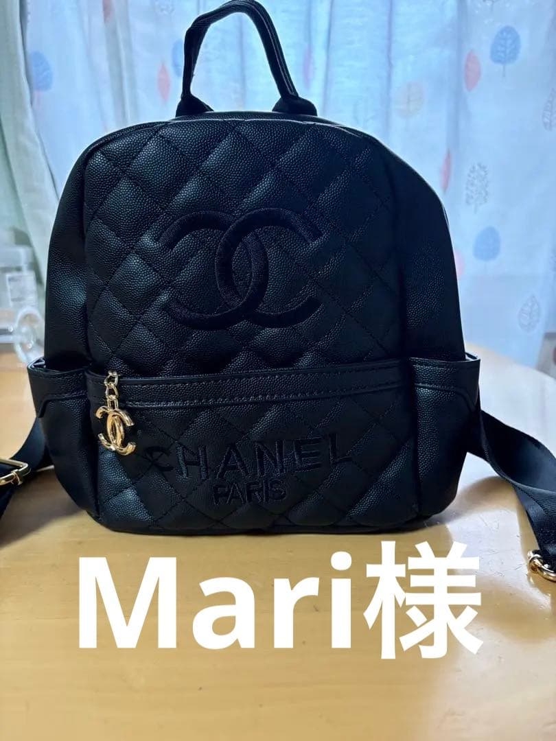 シャネル リュック バッグ パック ブラック ノベルティ