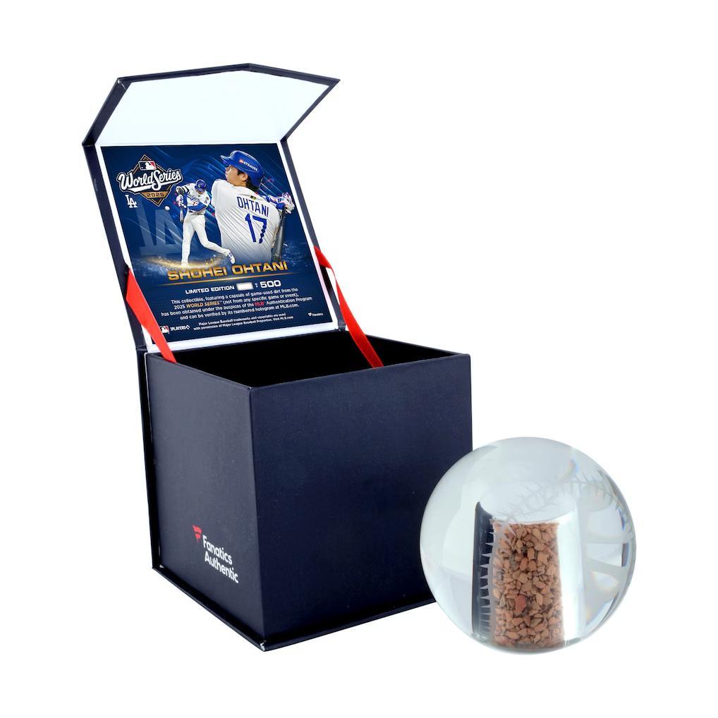 2025大谷翔平 記念ボール 500個限定 WS優勝　グランド土　ファナティクス