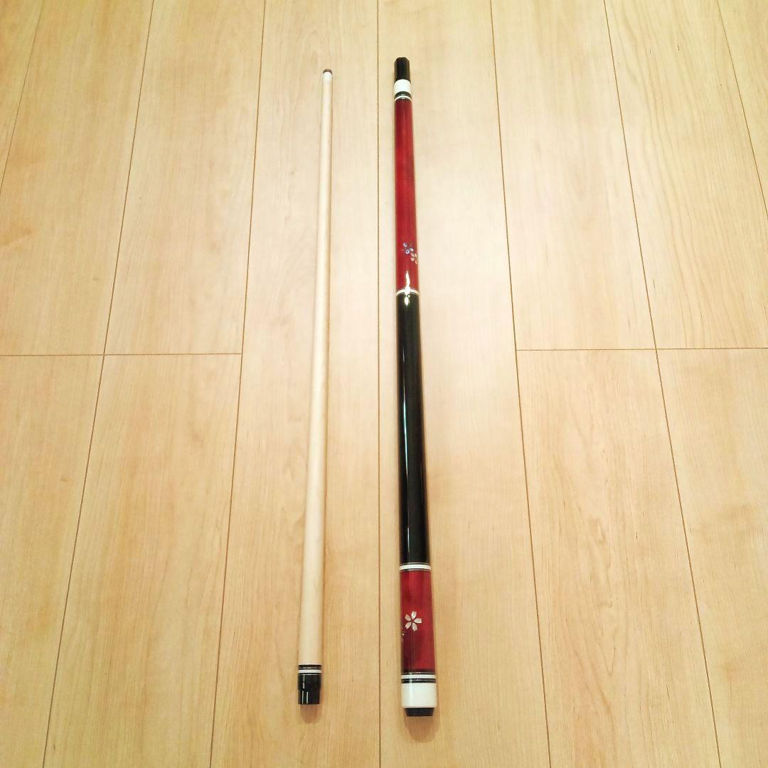 【最終価格】【新品未使用】プレイ用　 ビリヤードキュー　ワインレッド