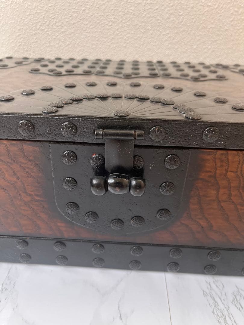 【新品】木製　欅材　千両箱　銭函　古民具　アンティーク