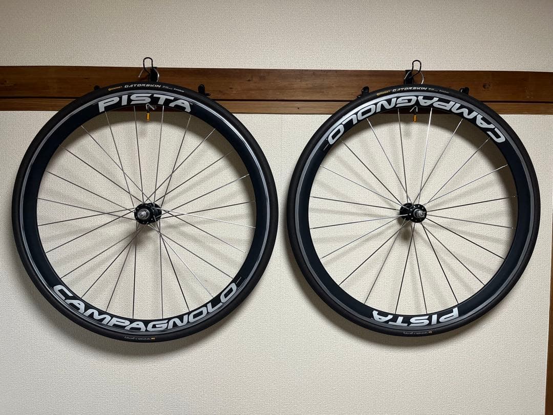 Campagnolo Pistaトラックホイールセット チューブラータイヤ付