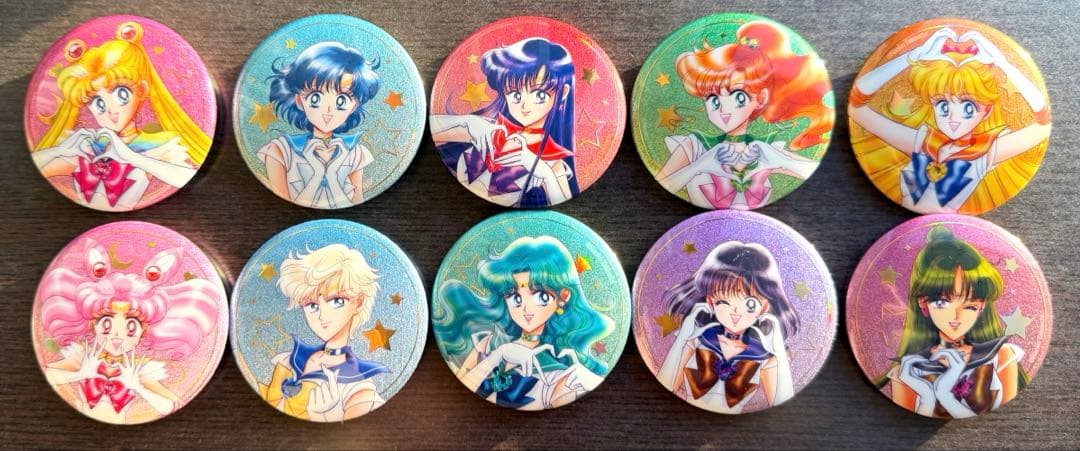 美少女戦士セーラームーン ローソン ハートクリアカード&缶バッジ　コンプリート