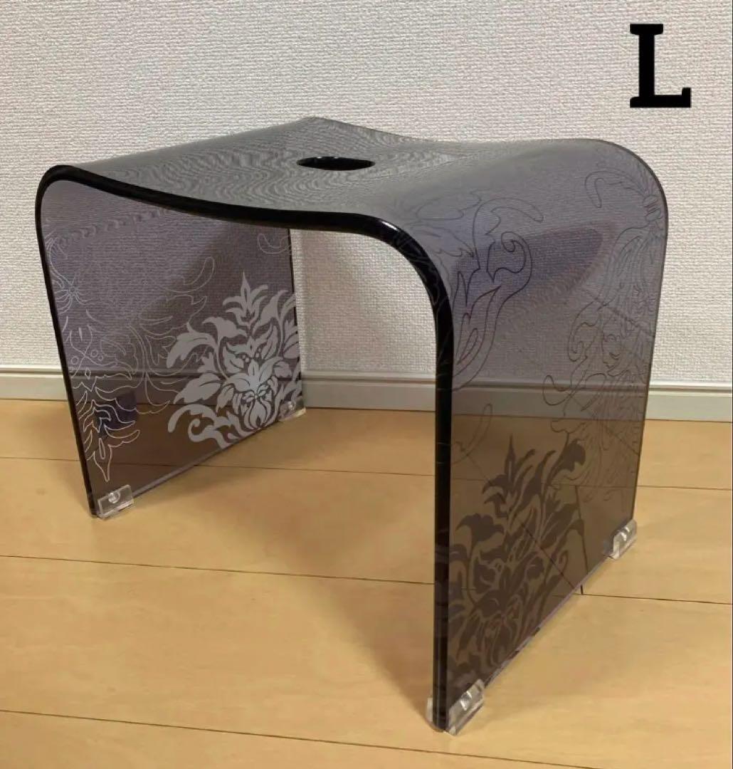 お得◎新品未使用　アクリル　高級 バスチェア　センコー　サミーラ　L グレー