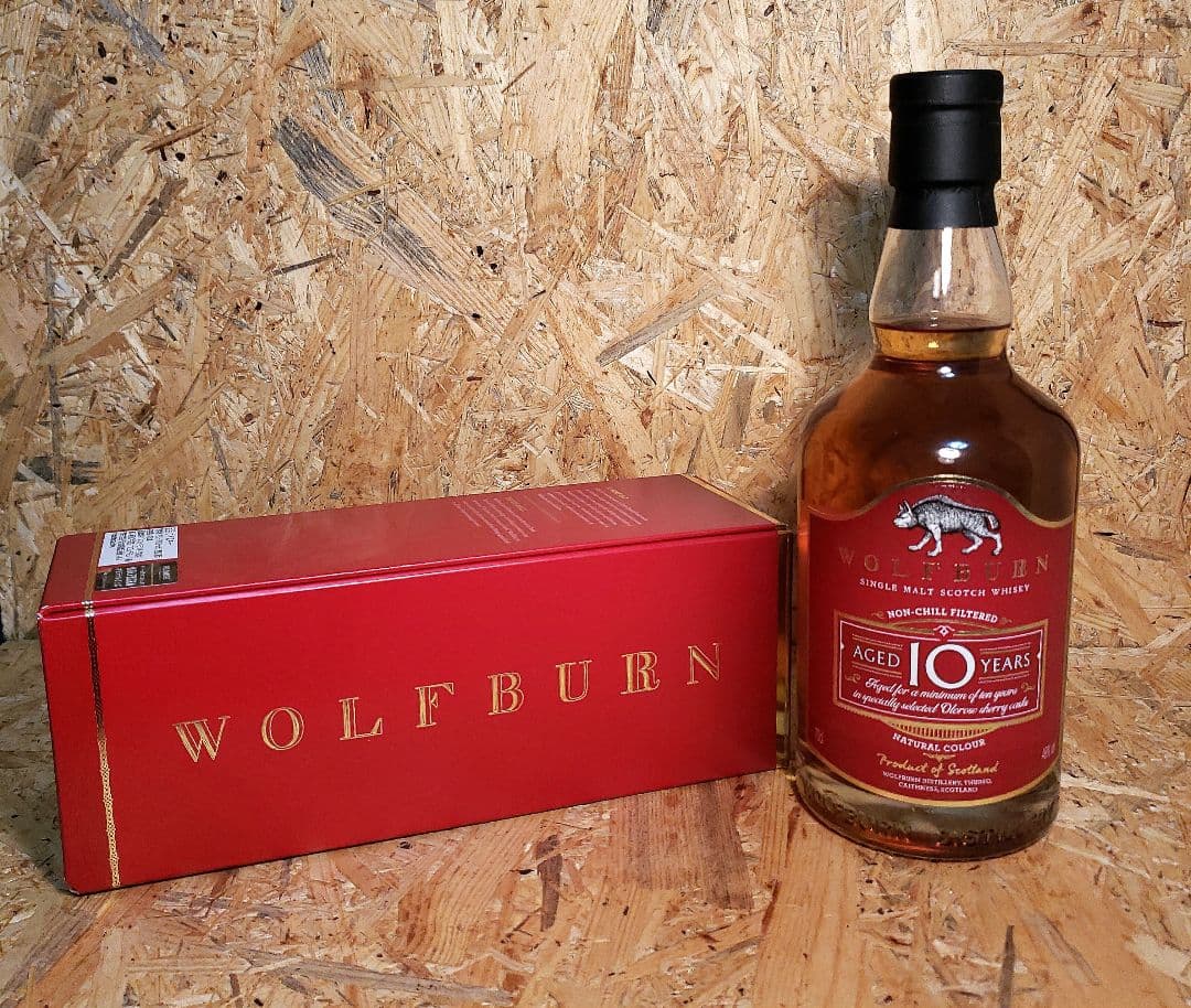 スコッチウイスキー　WOLF BURN 10年 ノンチルフィルター