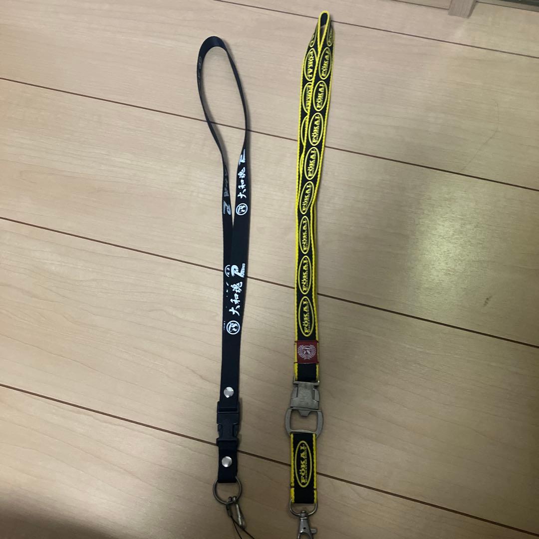 FOKAI。山本KID大和魂ロゴ入りストラップ 2本セット