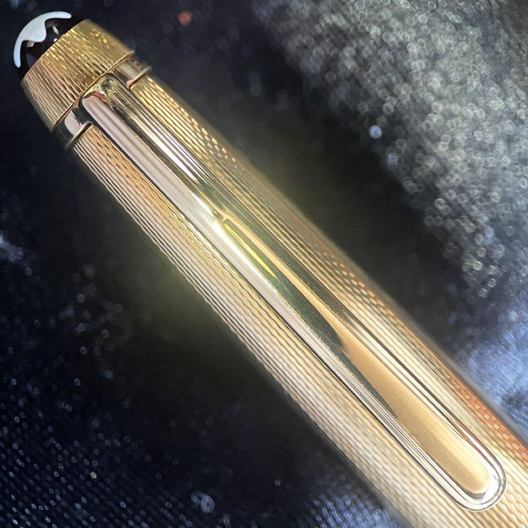 美品 モンブラン マイスターシュテュック 1644 ソリテール ゴールドバーレイ