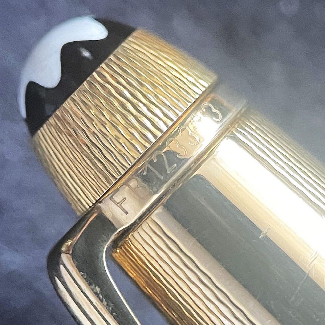 美品 モンブラン マイスターシュテュック 1644 ソリテール ゴールドバーレイ