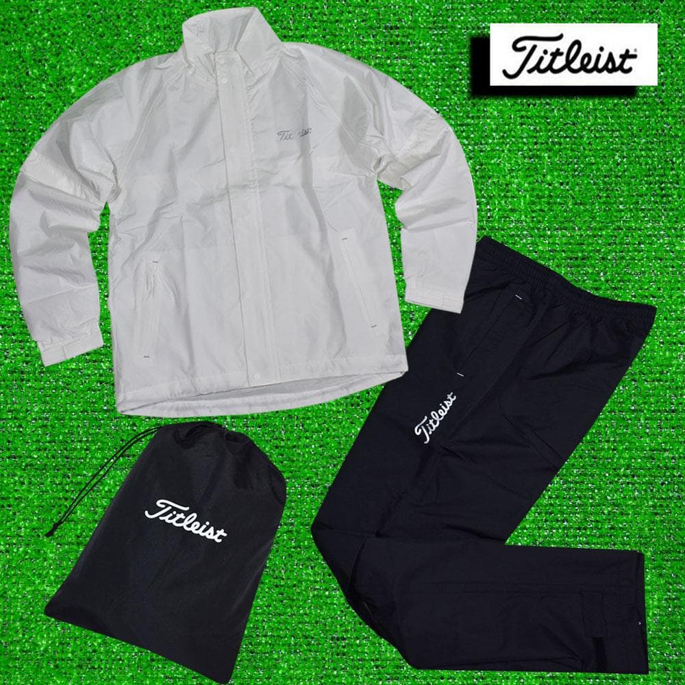 Titleist/タイトリスト ゴルフ 防風レインスーツ【ホワイト/L】新品！