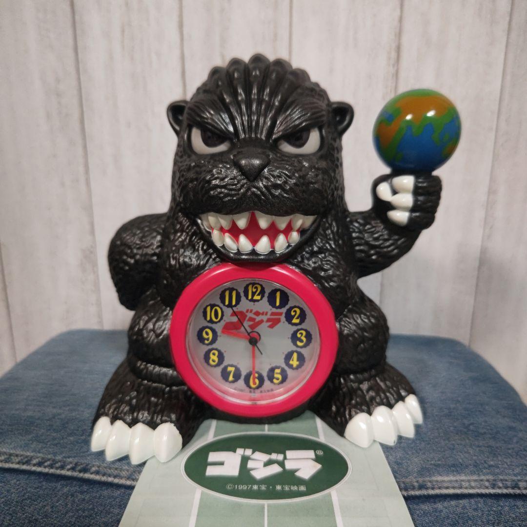 東宝映画 ゴジラ◆目覚まし時計/1997年製◆動作確認済