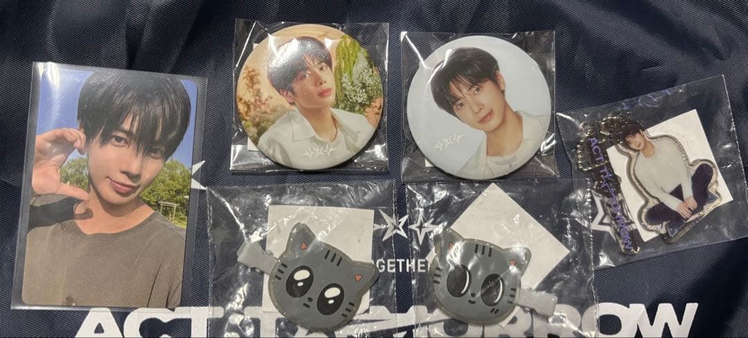 TXT テヒョン ダゴニャン ヘアクリップ 缶バッジ アクキー トレカ