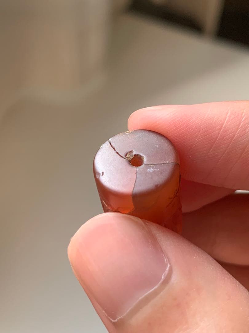 古代メソポタミア　円筒印章　紀元前　出土　ガンダーラ　エジプト　根付　とんぼ玉